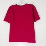 Nation Ltd  Lorna Cotton Tank in Raspberry Size Large Flutter Shoulder Photo 6