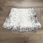 Lucky in Love City Graffiti Splatter Ruched Tennis Skirt Skort White Purple XS Photo 4