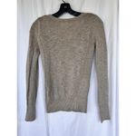 Old Navy Vintage  Ribbed Button Up Taupe Cardigan Sweater Knit XS Preppy Academia Photo 2