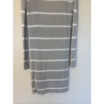 Doe & Rae  Striped Long Open Front Knit Cardigan Duster Sweater Womens Small Photo 6