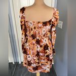 Band of Gypsies B.O.G. Collective Floral Smocked‎ Long Sleeve Babydoll Mini Dress Photo 3