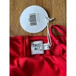 Princess Polly Love Lane Red Linen Mini Wrap Dress Size 6 NWT Photo 1
