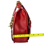 Coach Vintage Willis Red Glove Tanned Leather Turn Lock Satchel 9927 USA COA Photo 7