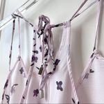 Lovestitch  Light Purple Floral Tank Strappy V Neck Small Photo 7