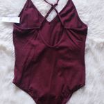 LA Hearts Maroon Bodysuit Photo 1