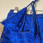 Blue lace shorts and triangle top set Size L Photo 1