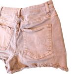 Francesca's 𝅺women’s  Harper Heritage pink cut off shorts Photo 3