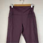 Zyia  Active Purple High Waisted Cropped Leggings Yoga Pants 12 Photo 1