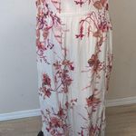 A New Day Floral Print Elastic Waist Maxi Summer Dress Pockets Photo 2