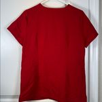 FIGS  Winning Red Scrub Top Casma Pharmacist Doctor Surgeon Nurse Small EUC #2051 Photo 6
