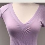 EXPRESS  Lilac Purple V-neck T-shirt Photo 1