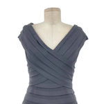 Tadashi Shoji Black Tiered Pleated Shirred Bodycon Mini Dress Size XS Photo 1