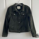 Per Se  Women’s Forest Green Corduroy Front Button Jacket w/ Breast Pockets - L Photo 0