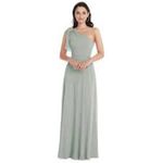 After Six  One-Shoulder Dress in Soft Green Photo 2