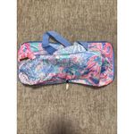 Lilly Pulitzer  Pink Foldable Tote Bag Folds & Zips For Storage NWOT Photo 4