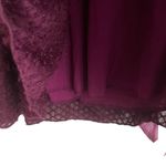 Jack & Jinger Vintage Sweater L Merlot Multi Media Fabric Distressed Whimsigoth Red Size L Photo 6