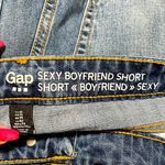 Gap  Sexy Boyfriend Floral Embroidery Cut Off Denim Shorts 10 Photo 7
