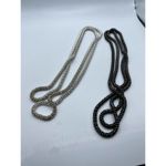 SILVER and Black Beaded‎ Necklaces Photo 4