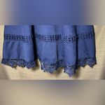 Francesca’s Miami Crochet Sleeveless Cobalt Blue Dress Size Small Photo 4