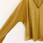 Before You Dolman Sleeve Vneck Lightweight Sweater in Mustard Size L Yellow Size L Photo 1
