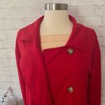 Boutique NEW Red ‘NYC Chic’ Over Coat Photo 1