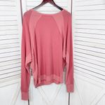 Free People  Santa‎ Clara Thermal Oversized Shirt Coral Pink Orange Medium Photo 9