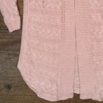 Ralph Lauren Lauren  Pink Cable Knit Open Front Cardigan Photo 5