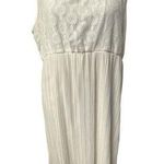 Motherhood Lace Chiffon Maternity White Garden Wedding Dress Large EUC #4678 Size undefined Photo 0