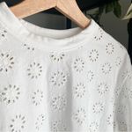 Madewell Embroidered Eyelet Wide Sleeve Boxy Tee Photo 1