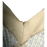 Max Mara Boho Mixed Media Leather Cream Beige Sleeveless Blouse Small - READ Photo 5