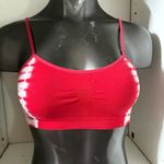 Source Unknown Woman’s red and white sports bra size small (brand unknown, fits like small) Photo 0