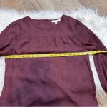 Downeast  3/4 Sleeve Maroon Floral Blouse. Size Small. EUC Photo 7