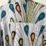 Step in style women’s peacock print Tunic Dress Colorful Patterned Midi Dress XL Blue Photo 10