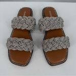 Madden Girl Piaa Braided Embellished Slide Flat Sandals size 6 Rhinestone NEW Photo 6