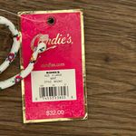 Candie's NWT Candie’s Two Piece Floral String Bikini White Pink Green Size XL Photo 4