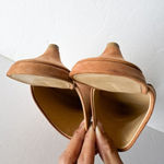 Jenni Kayne Walnut Brown Oiled Leather Kitten Heel Mule Size 36 Photo 14