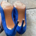 Tory Burch  Elana Suede 85mm Pump Jelly Blue Photo 11