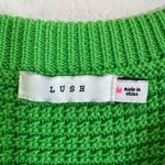 Lush Clothing Lush Ruffle crochet sweater tank cami green medium Nordstrom Photo 2