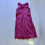 J. Jill Maroon 100% Silk Tank Top Dress with‎ Pockets Scoop Neck Size L Red Size L Photo 12