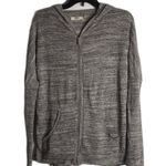 UGG  ladies  gray lightweight zip up jacket with hoodie size small Photo 0