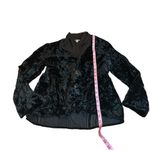 J.Jill black velvet jacket with chiffon neckline Photo 1