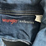 Wrangler Denim Jacket Dark Wash Stretch Weathered, Blue Size XL New w/Tag Photo 8