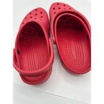 Crocs Size 10 Women Unisex Red Classic Clog Adjustable Strap Lightweight Photo 9