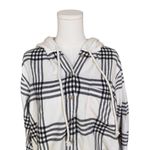 American Eagle - NWT Plaid Button Down Y2K Grunge Hooded Shirt Jacket Sz S Photo 3