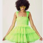 For Love & Lemons  Crazy For You Mini Dress Lime Photo 1