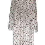 Aria  Nightgown 3X White Red Cardinals Extremely Soft Long Sleeve Grannycore Photo 1