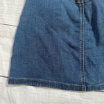 Almost Famous  Button Front Dark Wash Size 7 Denim Skirt Photo 8