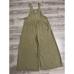 ANRABESS Olive Green Linen Blend Boho Loose Wide Leg Jumpsuit Overalls Women M Size M Photo 3