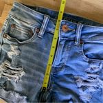 American Eagle  Outfitters Midi Distressed Denim Shorts 0 Photo 4