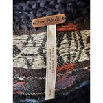 Free People Love Story Navy Southwestern Bohemian Sweater Knit Vest Tassel Sz S Photo 8